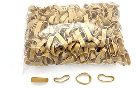 Progom – Goma elástica – 50 (Ø32) mm x 10 mm, color rubio – Bolsa de 1 kg