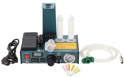 Lfhelper automatischer Klebstoffspender Digital Display Auto Glue Dispenser Lötpaste Digitalanzeige Dispensing Machine Klebstoffspender Flüssigklebstoffspender 983A Lotpasten (AC220V EU Plug)