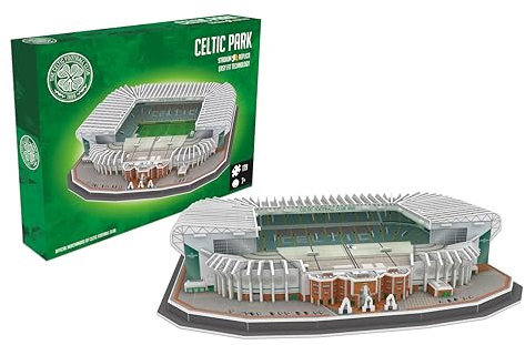 Pro-Lion 3D Jigsaw Puzzle of Celtic Park Stadium - 73 Pieces | Home of Club Celtic | Scottish Premiership FC Football Gifts for Age 7+