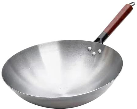 perfk Padella Antiaderente Padella Ristorante Frittata Padella Ferro Padella per La Casa con Comoda Maniglia Padella Multiuso, 36 cm