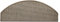 oKu-Tex Stufenmatten Sisal Optik, Stufenmattenset 15 teilig Florenz, halbrund, 65 x 24 cm, mit Winkelschiene, selbstklebend, beige, Flachgewebe