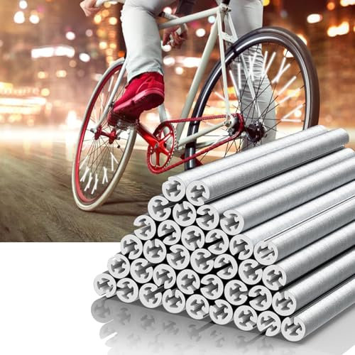YUGUOLAN 36 Stück Speichenreflektoren Fahrrad Kinder, Fahrradspeichen Reflektoren, Fahrrad Reflektoren Speichen, 360° Sichtbarkeit, Fahrrad-Reflektor Für Nachtfahrten,Einfache Installation