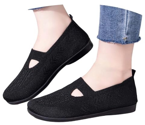 Générique Chaussures décontractées Femmes Respirantes Bout Rond Confort Quotidien Enfiler Style Pure saisonnier