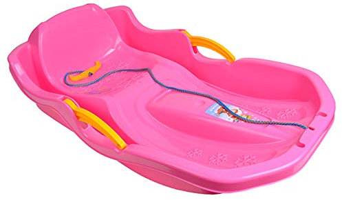 Schlitten Kinderschlitten BOB MINIBOB Kunststoff Rodel UFO 5 Farben (Pink)