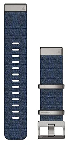 Garmin Acc, MARQ, QuickFit 22m, Jacquard Weave Nylon Strap, W125648106 (Jacquard Weave Nylon Strap, Indigo QuickFit, Band, Navy, MARQ Adventurer, MARQ Athlete, MARQ)