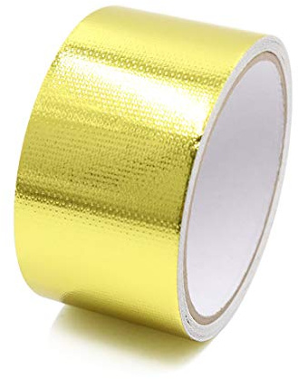 Ruilogod 5cm x 5m Gold Tone Roll Aluminium Adhesive Foil Heat Duct Sealing Tape (id: 8dd 58d 432 6e9 0a5