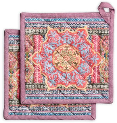 Maison d' Hermine Pot Holders 100% Cotton Potholders (20 x20 cm, Pack of 2)