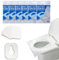 YQBFTC 60 Stück Einweg Toilettensitzbezug,Toilettenauflage Einweg,Spülbare Toilette Auflage Toilettensitzbezüge Toilettenschutz Toilettenauflage WC-Sitz Matte für Reisen öffentlichen Toiletten Büro