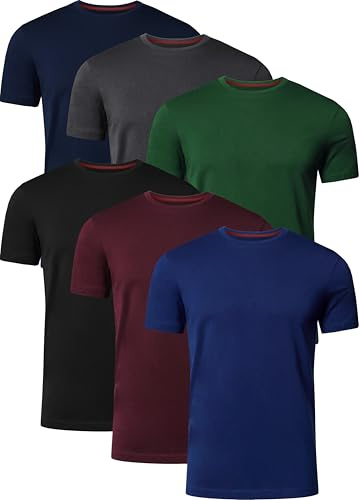 FULL TIME SPORTS T Shirt Uomo Magliette Manica Corta 6X FTS-634-PACK-T2-L
