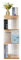 Bücherregal, DREI Schichten Bücherregal aus Holz, Durchsichtiges Bücherregal Regal mit Türen, Clear Acryl Würfelregal, Wohnzimmerschrank, für Wohnzimmer, Büro, Schlafzimmer, 34 * 34 * 93cm