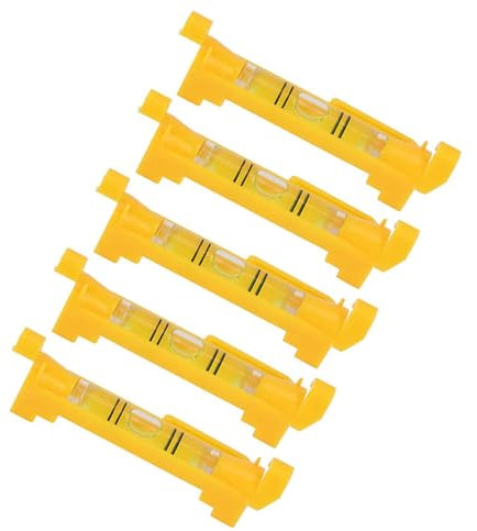 mit Geformten Haken, Blasen-Wasserwaage, Schnur-Wasserwaage, Hochpräzise 5-teilige Mini-Wasserwaage Zum Aufhängen von Leitungen, für Sanitär, Dachrinnen, Maurerarbeiten