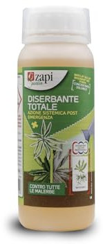 Zapi Garden | Diserbante Totale Azione Sistemica Post Emergenza, Liquido Concentrato Contro Malerbe, Flacone 500ml