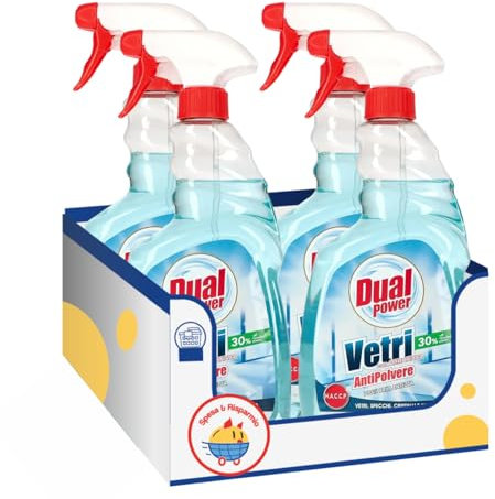 Spray Detergente Vetri Antipolvere – 750 ml – Variazioni 4/8/12 Pezzi (4)