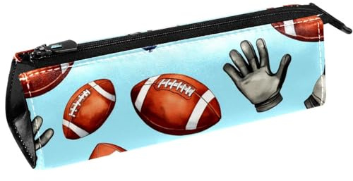 VAPOKF Borsetta per caschi da football americano, borsa per penne, astuccio per cancelleria, astuccio per cosmetici, borsa compatta con cerniera
