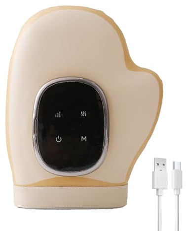 Masajeador De Manos Con Cabezal | Pantalla HD con Temperaturas | Masajeador de Manos con Calor y Compresión,Para Hombres, Mujeres, Adultos Y Mayores En Uso Prolongado De Ordenador, Trabajo