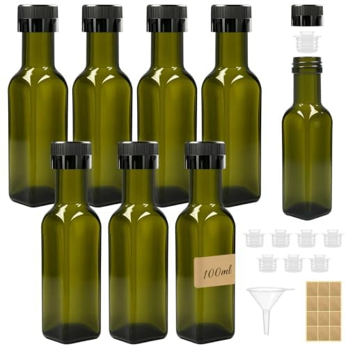 REJOECE 8 Botellas de Aceite de 100 ml, Dispensador Aceite oliva da cucina