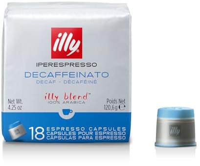 illy Iperespresso Kaffeekapseln klassische Röstung DECAFFEINATO, 1 Packungen zu je 18 Kaffeekapseln