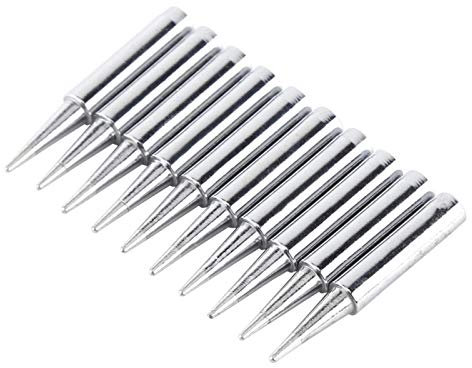 Punta per Saldatore Fafeicy, 10 Punte per Saldatore Senza Piombo, Strumento per Stazione di Rilavorazione Applicabile a 936, 937 Stazioni di Saldatura, ecc.