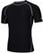 AMZSPORT Herren Rash Guard Shirt, UPF 50+ UV Schutz Kurzarm T-Shirt, Schnelltrocknendes Sonnenschutz Vest für Schwimmen, Surf, Angeln, Laufen, Schwarz, M