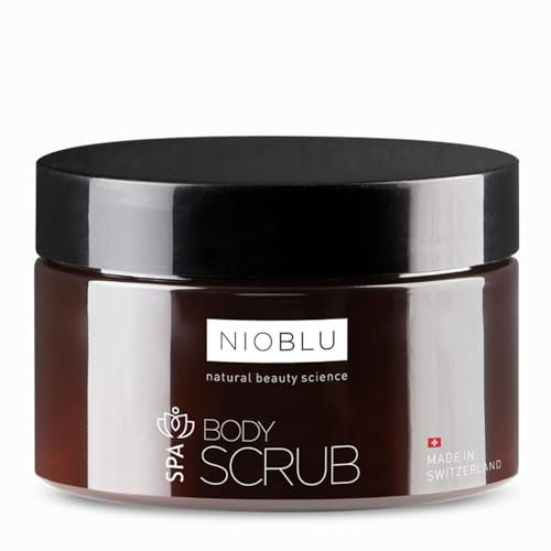 Nioblu Spa Scrub Corpo 200 ml – Levigante, Purificante, Rigenerante – Con Sale delle Alpi svizzere e Olio di mandorle dolci – Per Tutti i Tipi di Pelle