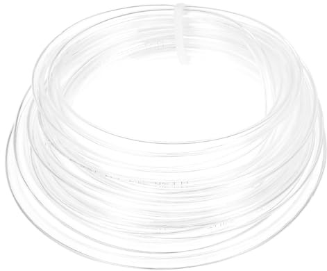 PATIKIL Pneumatiska slangar 1/4 OD 16,4 ft, 6 mm OD 4 mm ID PU-luftrörsslang för luftkompressorjustering eller vätskeöverföring, klar
