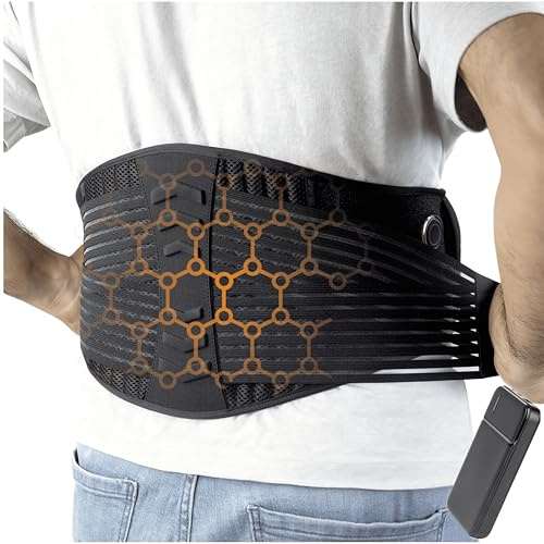 mooncare therapy | Cinturón calefactor inalámbrico lumbar | Batería 10000MAH | Discreta, ligera e inalámbrica | 3 niveles de temperatura | Del 34 al 50 (Ddel 34 al 50)