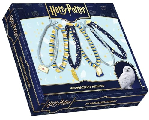 Harry Potter - Mes bracelets Hedwige - nouvelle édition: Avec des perles heishi, des perles dorées, des fermoirs, pompons, breloques et pendentifs, du ... rubans et cordons, un livret et une notice
