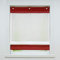 Joyswahl Voile Ösenrollo Transparenter Raffrollo mit Farbiger Blende »Irene« Schals Fenster Gardine mit Hakenaufhängung, ohne Bohren BxH 60x155cm Bordeaux 1 Stück