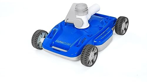 Bestway FlowClear AquaDrift Automatic Above Ground Swimming Pool Vacuum Cleaner with Multidirectional Wheels and 3 Adjustable Settings, Blue