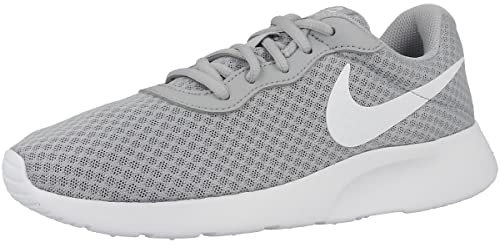 Nike Damen Tanjun Sneakers, Wolf Grey White-Barely Volt-Bl, 36.5 EU