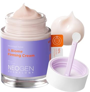 DERMALOGY by NEOGENLAB V.Biome Straffende Creme 2,11 oz (60 g) – Nährende und straffende Creme mit Peptiden und Vitaminen Massiert die Haut mit Globe Applikator – Koreanische Hautpflege