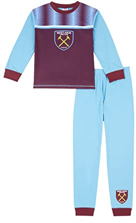 West Ham United F.C Boys Pyjamas, West Ham PJ Set Ages 3 to 15 Years Old, Official Football Merchandise (14-15 Years) Maroon