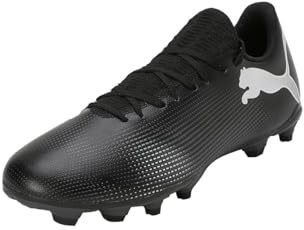 Puma Men Future 7 Play Fg/Ag Soccer Shoes, Puma Black-Puma White, 45 EU