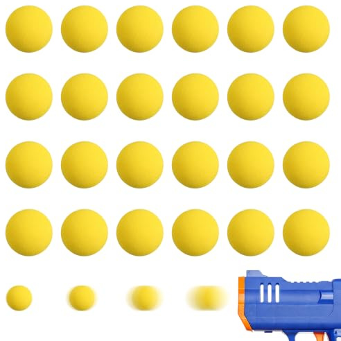Abaodam Soft EVA Foam Balls – 48pcs Easy-to-Carry Child-Safe Round Launch Balls for Family Events Parties and Outdoor Play