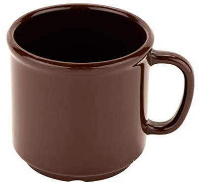 G.E.T. S-12-BR Shatter-Resistant Coffe Mug, 12 Ounce, Brown (Set of 12)