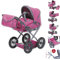Knorrtoys 63131 - Puppenwagen Ruby - berry