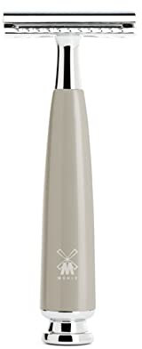 MÜHLE Rytmo Rasierhobel - Sicherheitsrasierer für Rasierklingen klassisch - Edelharz-Griff in melange mit Metallakzenten