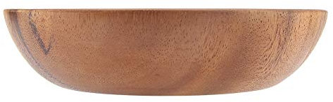 Bol En Bois Acacia Bol En Bois Acacia Bois Marron Acacia Massif Bol En Bois Pour Salade Soupe Riz Fabriqué À La Main Bol En Bois Ustensiles De Cuisine (13 * 7Cm) (20 * 4.5cm)