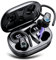 Poounur Cuffie Sport 2023 Auricolari Bluetooth 5.3 Senza Fili con 4 Mic, 50 Ore Stereo Wireless, IP7 Impermeabili Cuffiette con Ricarica Rapida USB-C, Nero