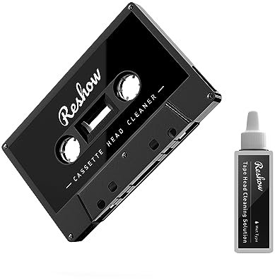 Audio Tape Cassette Head Cleaner Cleaning Fluids Care Wet Maintenance Kit for Cassette Player by Reshow (1 bottles of Cleaning Fluid)