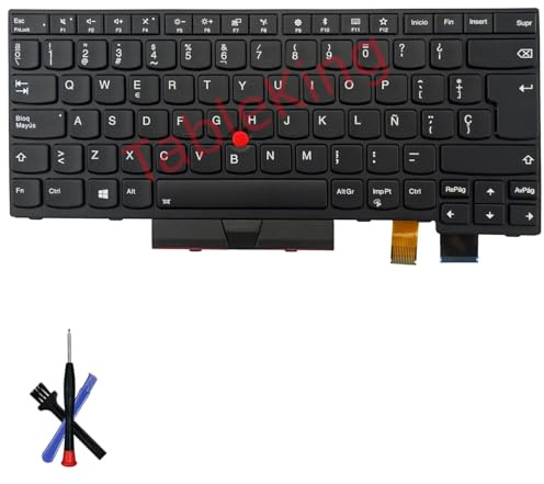 Table-King Teclado retroiluminado de Repuesto para Lenovo Thinkpad T470 T480 A475 A485 (Spanish)