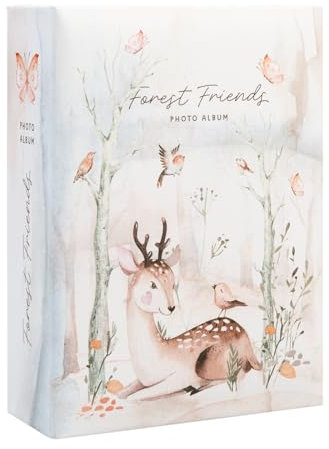 Grupo Erik Forest Friends Photo Album - 6x4/10x15 cm With 100 Pockets - Memory Book for Photo Gifts