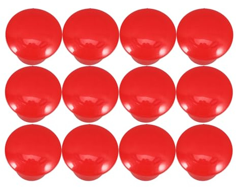 Sewroro Capuchons de Sécurité Rouges Légers et Robustes en Pp Lot de 12 pour Barres D'armature Protection pour Chantiers Routiers et Ponts