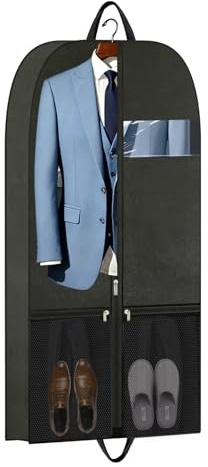 Herren Anzugsack 109x60cm für Geschäftsreisen, widerstandsfähiger kleiderschutz für hochwertige Anzüge, hält Stoffe während täglicher Fahrten zu Meetings knitterfrei und schützt zuverlässig vor Staub