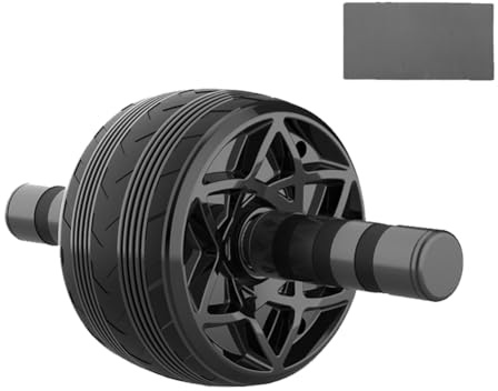 HuddleGlow Rueda para Abdominales, Rueda con Rodillo para Entrenamiento, Equipo de Ejercicio Abdominal para Rodilla, para Entrenamiento de Gimnasio en Casa, MúSculos Centrales,B