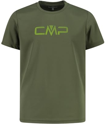 CMP Maglietta da ragazzo con logo stampato con protezione UV Dry Function. Traspirante, leggera e igienica, perfetta per giocare, sport e avventura!