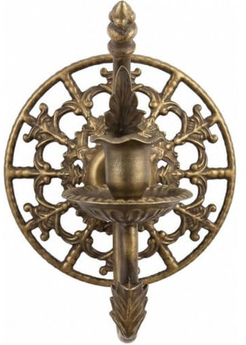 Fopytu Vintage vägglampa, antik väggljushållare av metall för väggmontering för vardagsrum och matsal