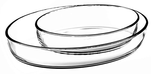 Borcam Ovaler Auflaufformen Set, 2 Stück, von Pasabahce