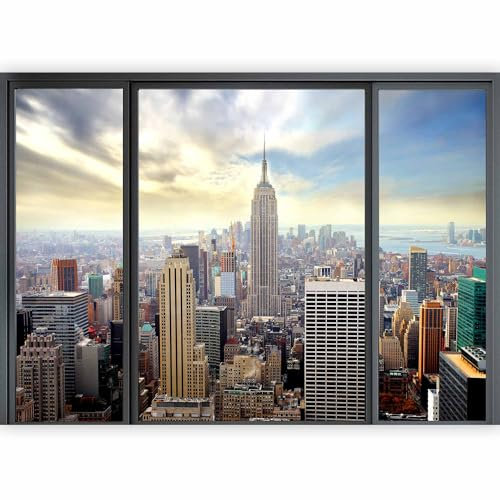 Fotomurale Soggiorno - Carta da parati 350x256 cm TNT Murale alla moda Decorazione da Muro XXL Poster Gigante Design Cameretta Carta per pareti Camera da Letto New York 10110904-12