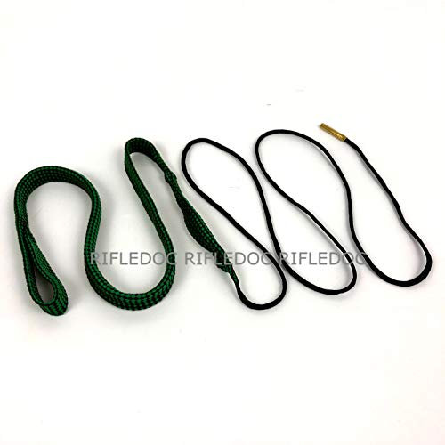 ZEITWISE Rifledoc 5,56 mm Cal .223 .22 Schnur zum Reinigen von Gewehr, Büchse │Zwei integrierte Bronzebürsten